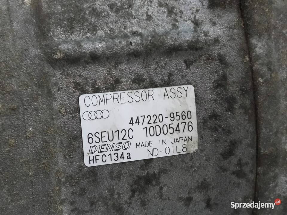 SPRĘŻARKA KLIMATYZACJI 4472209560 20 FSI Audi A4 Rok produkcji 2003