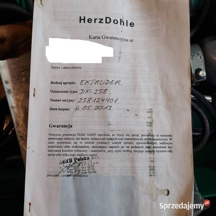 Extruder do PE Sieci ciepłownicze Ustka