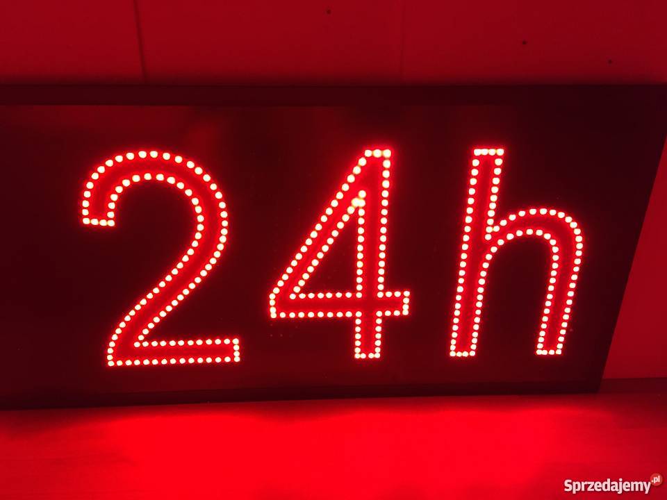 Reklama LED HOTEL 24h 260x50 Pomiechówek