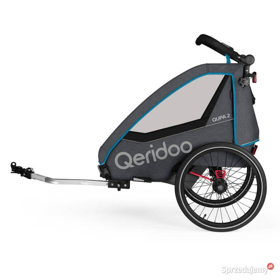 Przyczepka rowerowa Wózek Qeridoo Qupa 2 dla dwójki dzieci