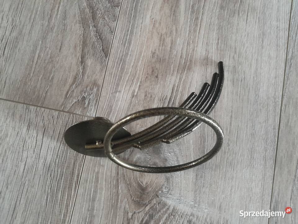 Świecznik metalowy na 1 świecę rękodzieło Wieliczka