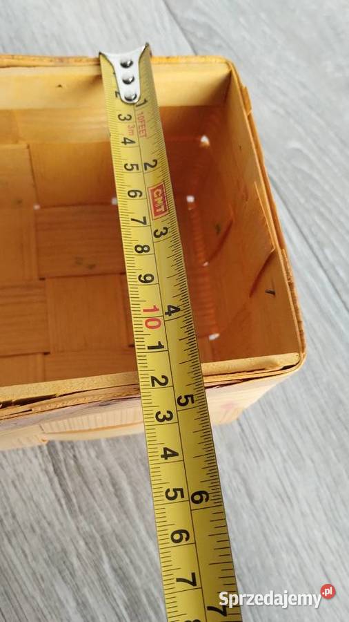 koszyk koszyczek dekoracyjny ozdobny żółty odcienie żółtego wielkopolskie Poznań sprzedam