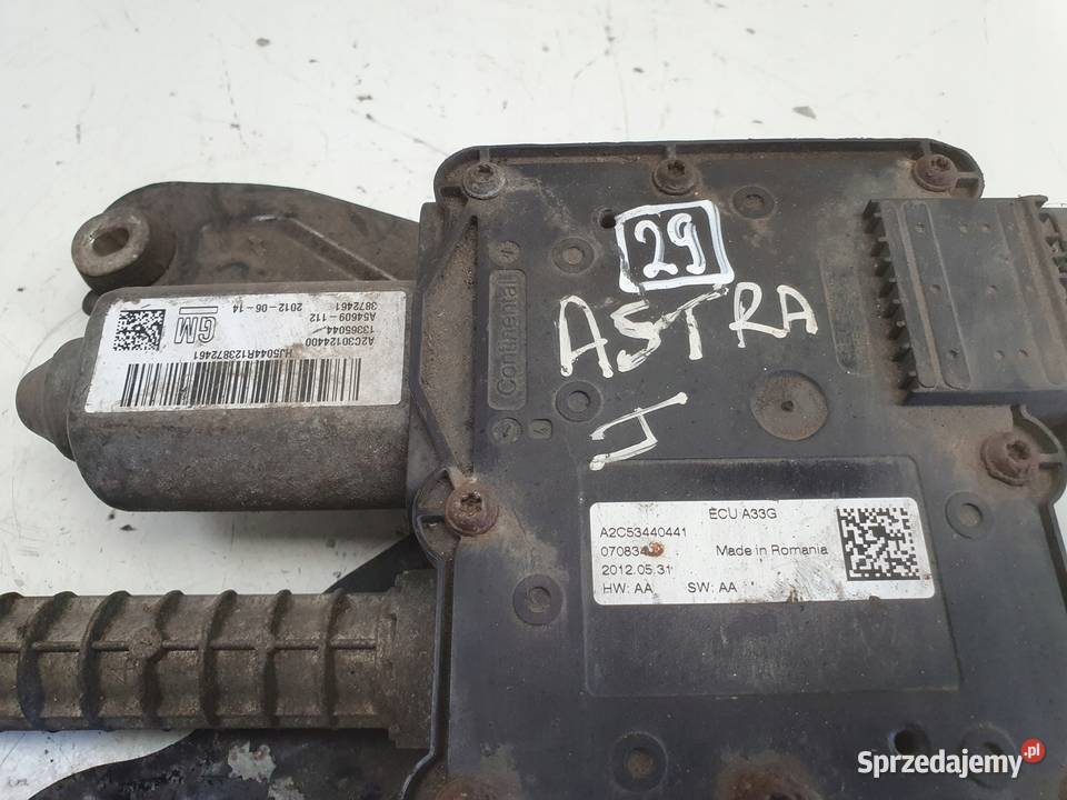 Opel Meriva B HAMULEC RĘCZNY EKLEKTRYCZNY Zaciski i jarzma