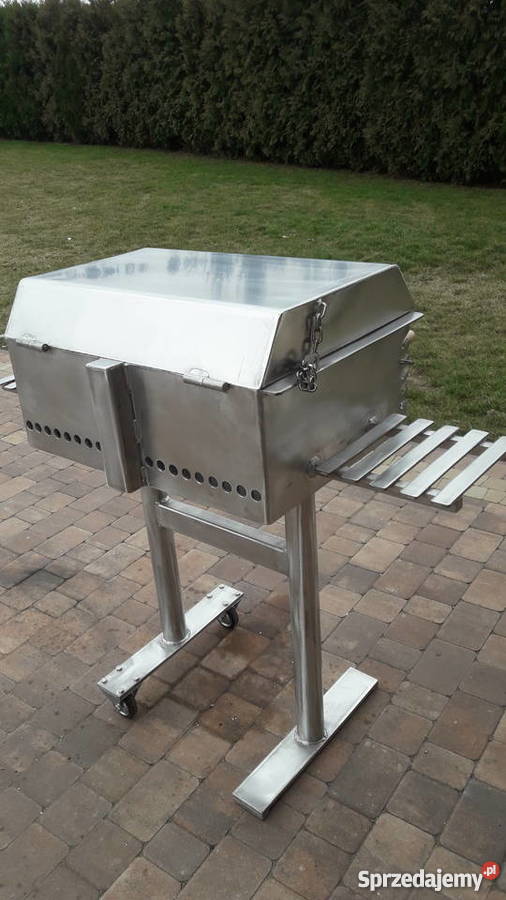 solidny grill ogrodowy blacha 5 mm nierdzewny Damasławek