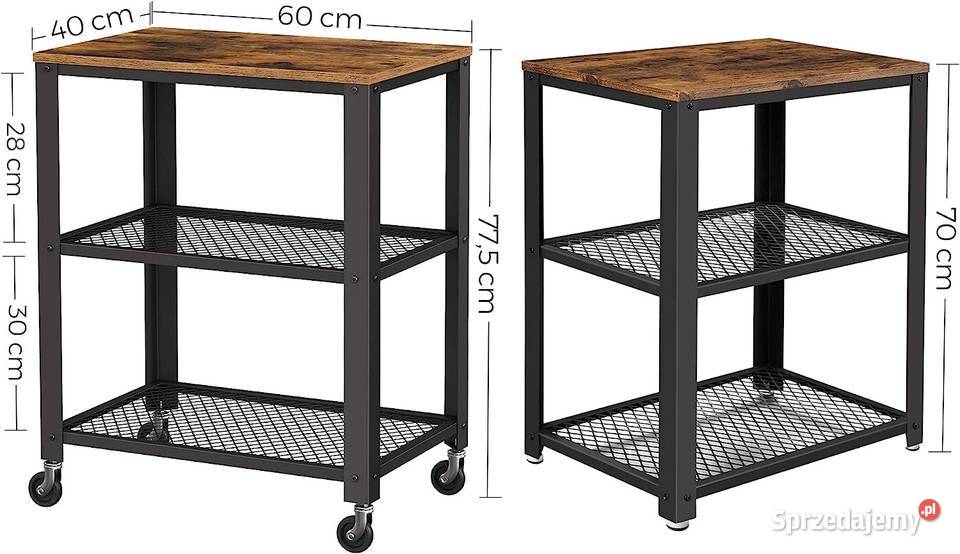 prosty stalowy stelaż wózka do serwowania w Gliwice