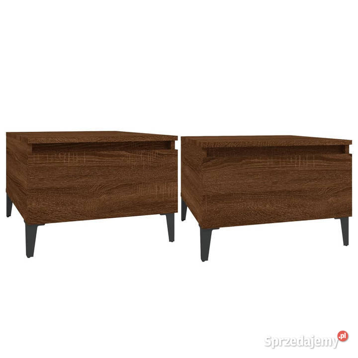 Stoliki boczne 2 brązowy dąb 50x46x35 WM819531 Stoły Warszawa