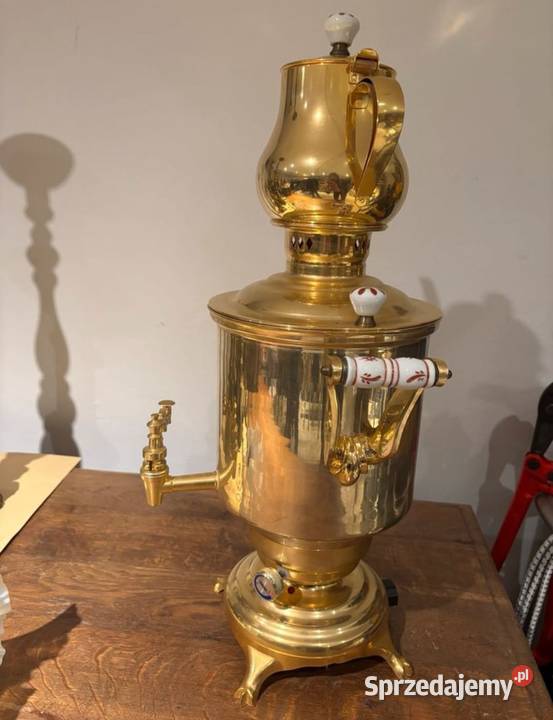 Przepiękny Pozłacany Samowar Renomowanej Firm Bydgoszcz