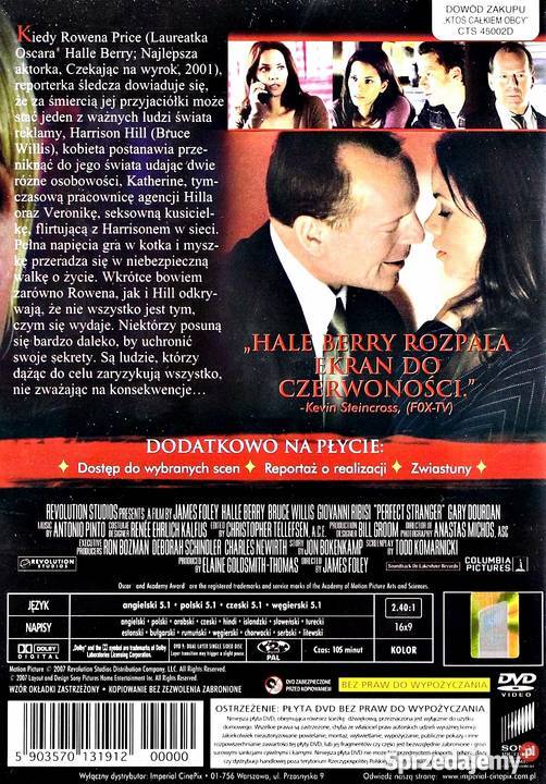 KTOŚ CAŁKIEM OBCY HALLE BERRY lektor Kalisz sprzedam