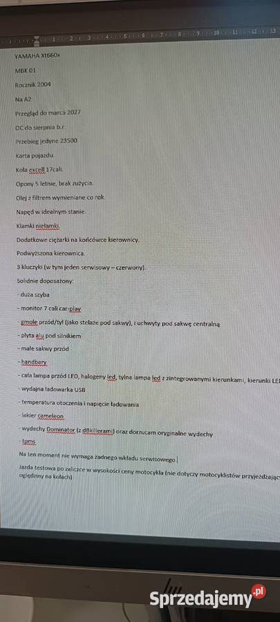 yamaha xt 660 x Wola Baranowska