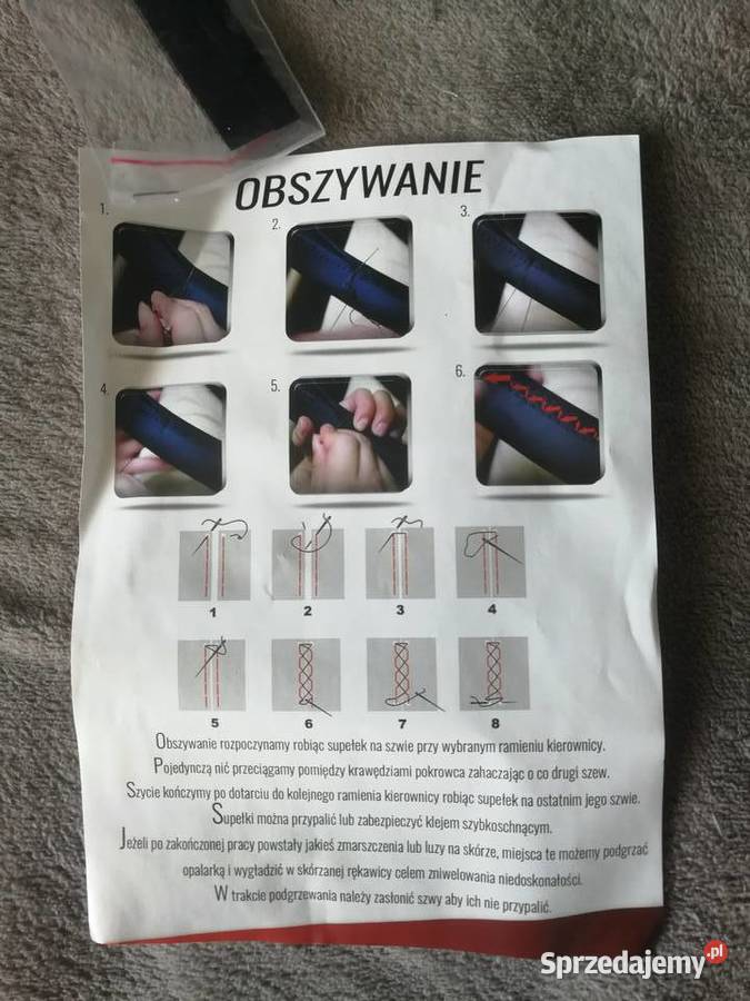 Skóra perforowana do obszycia kierownicy Legionowo