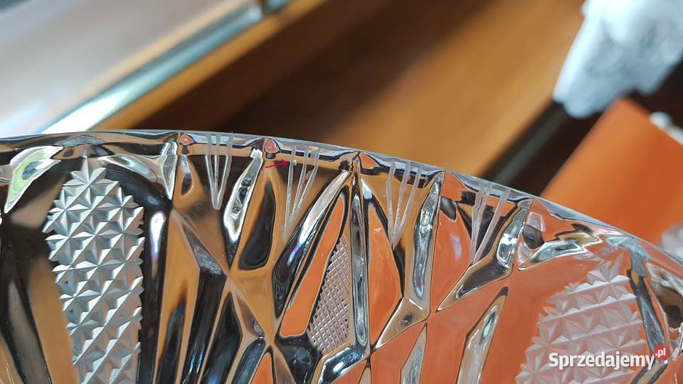 Kryształowa bomboniera kryształ PRL Dąbrowa Górnicza