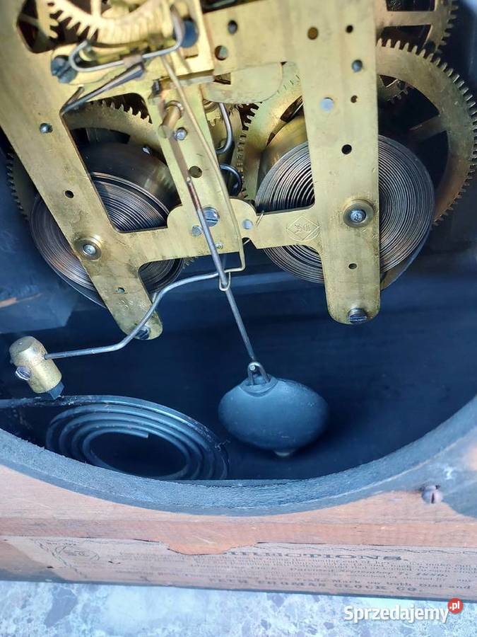 225 Stary amerykański zegar Seth Thomas patent Tczew