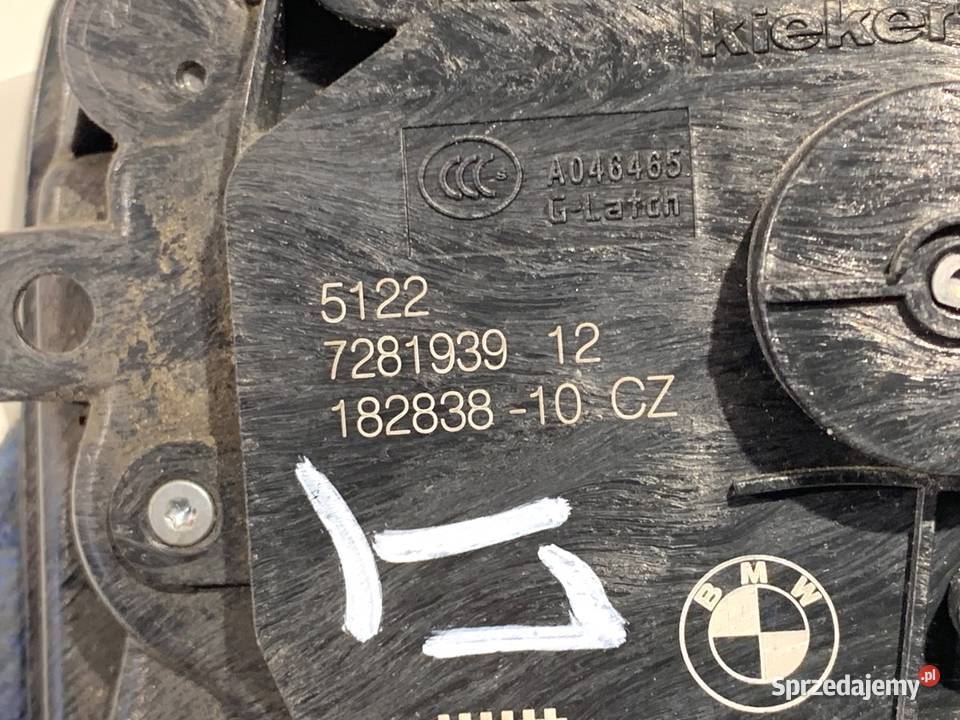 ZAMEK DRZWI LEWY TYŁ BMW F39 Crossover 7281939