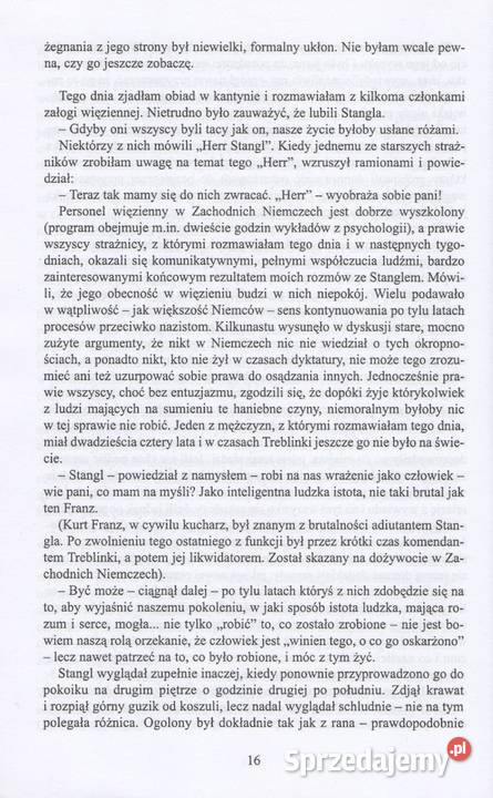 W STRONĘ CIEMNOŚCI ROZMOWY Z KOMENDANTEM Rok wydania 2002 Gorzów Wielkopolski