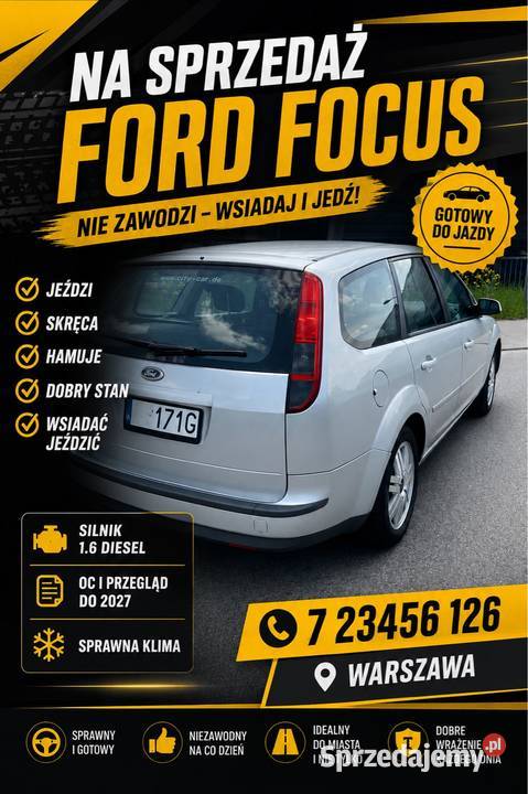 Ford Focus MK2 OC na BT świeże manualna Warszawa