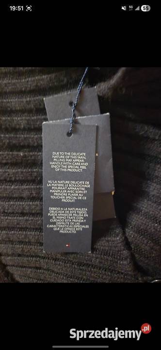 Sweter bez rękawów czarny Tommy Hilfiger stan Czaplinek sprzedam