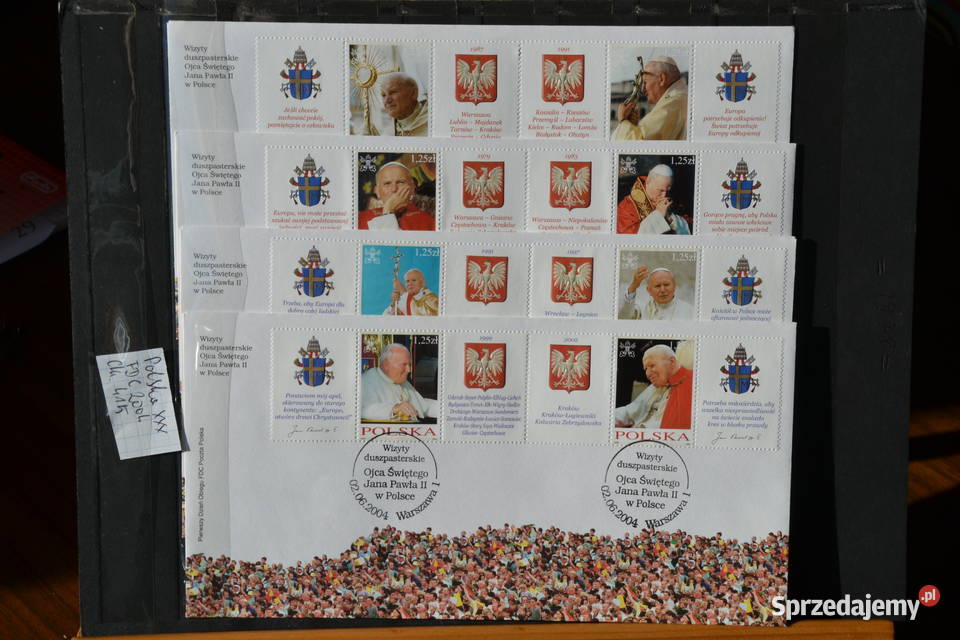 Znaczki Papież Jan Paweł II Polska XXX FDC Ks Sobótka sprzedam