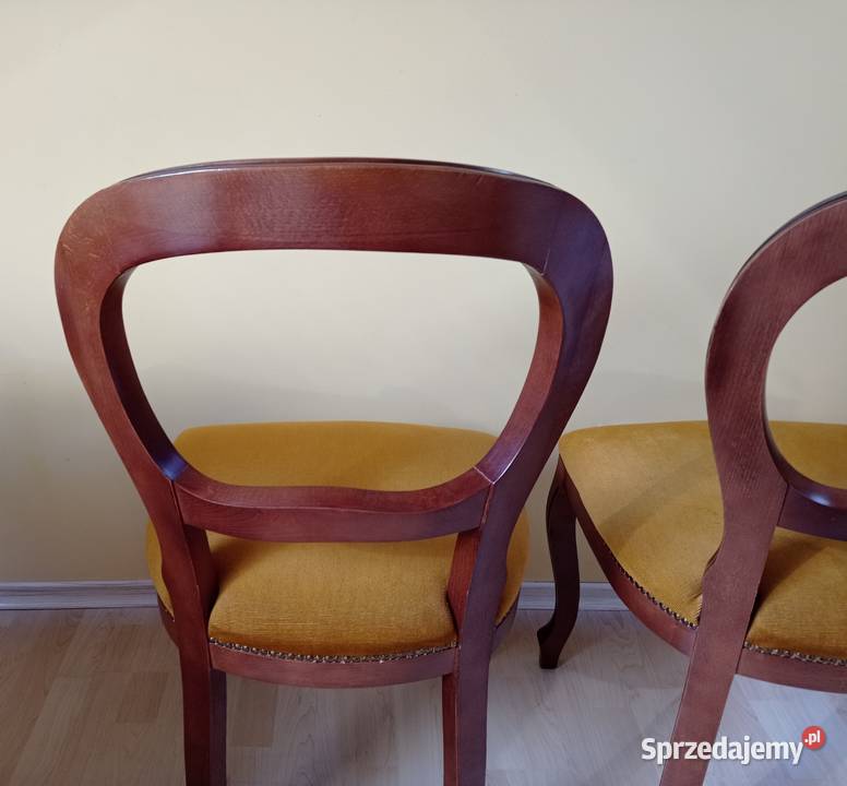 Krzesła drewniane tapicerowane 2 zestaw Białystok