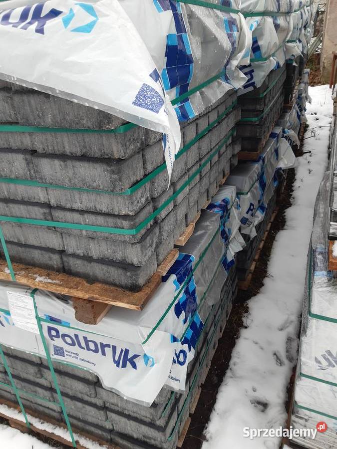 Kostka brukowa Prostokąt grubości 6 grafitowa lubelskie Łęczna