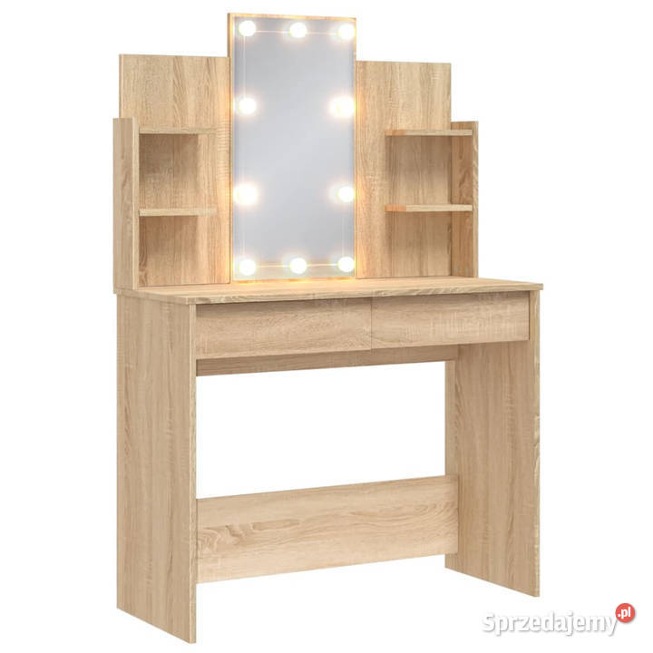 Toaletka z oświetleniem LED dąb sonoma 96x40x142 Warszawa