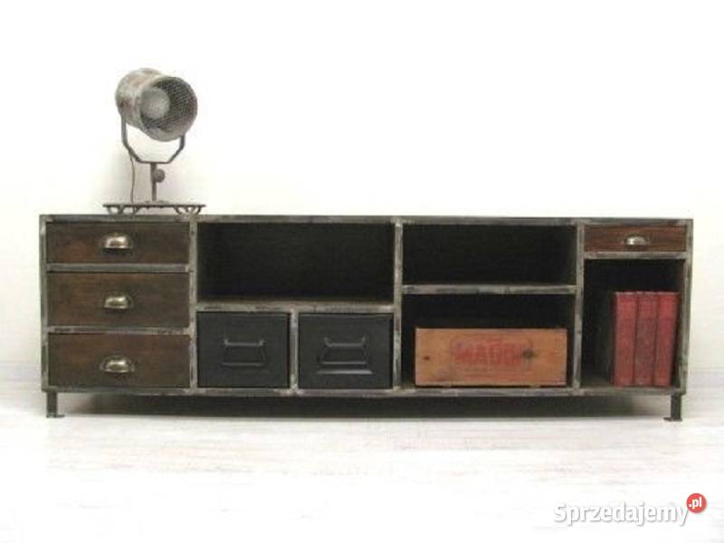 Szafka LoftKomoda industrialna RTVLoftMeble Warszawa