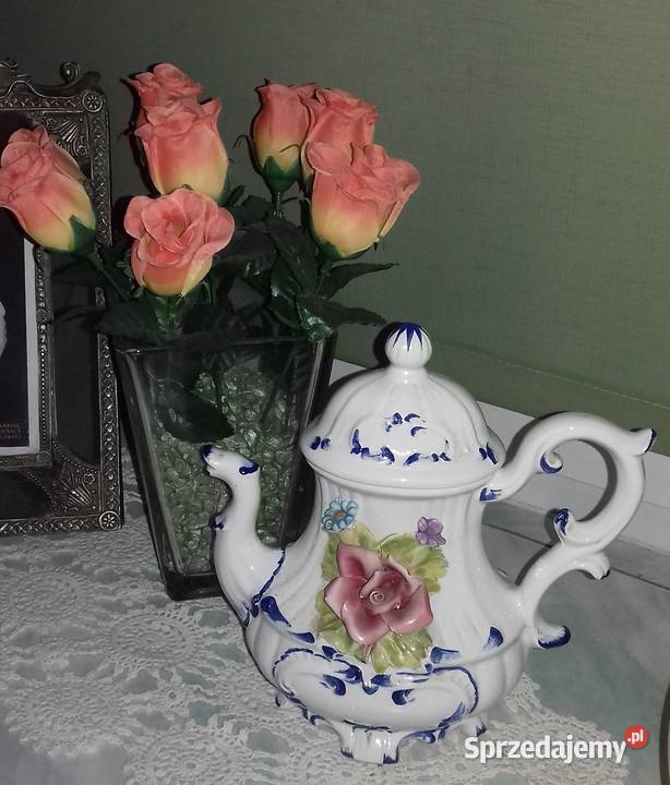 Śliczny dzbanuszek ręcznie ozdabiany inny kolor Warszawa