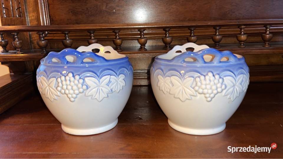 2 osłonki na doniczki Sygnowane Reliefy to pomorskie Gdańsk