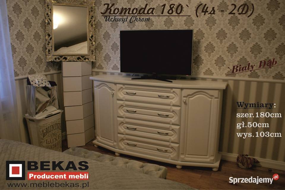 Stylowa DUŻA Szafa 280 6D Prowansalska Biały Dąb 280cm Szafy i garderoby mazowieckie Piaseczno