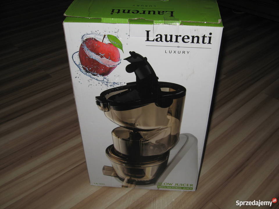 Nowa wyciskarka do owoców LAURENTI SLOW JUICER Dom i Ogród Grodziczno