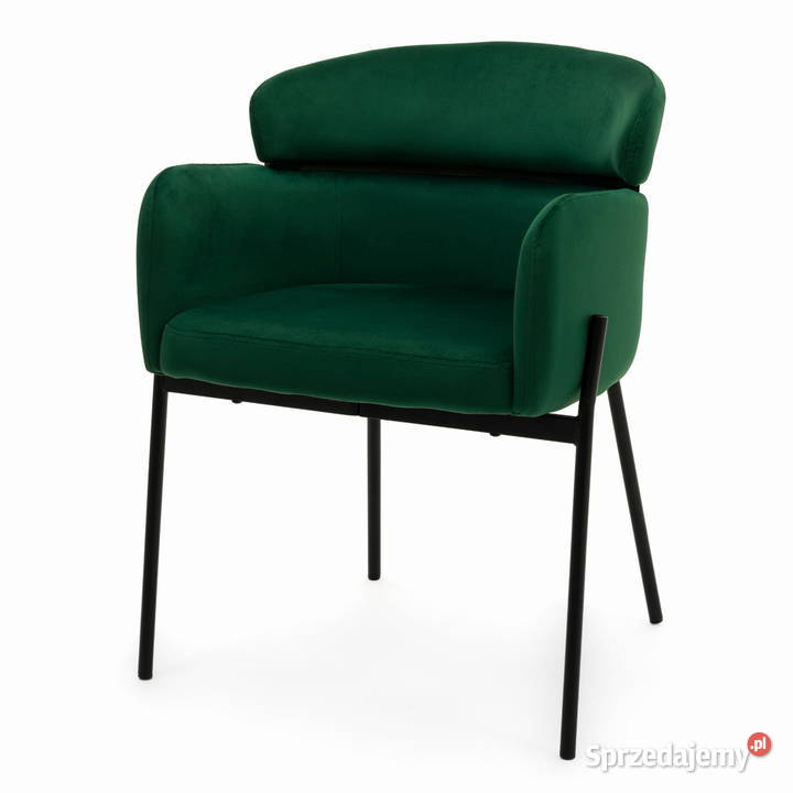 Krzesło Tapicerowane Bolzano Butelkowa Zieleń Tarchały Małe