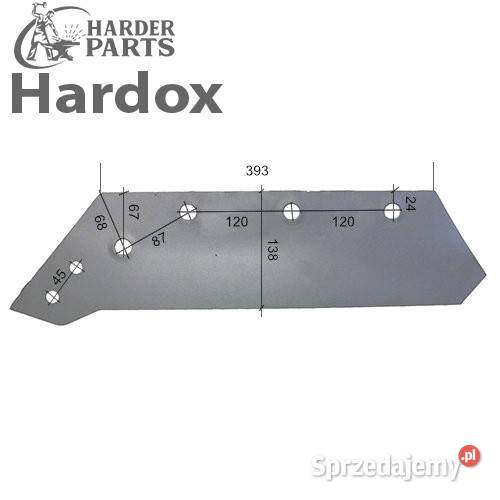 Lemiesz 300ha HARDOX 930772210L części do pługa