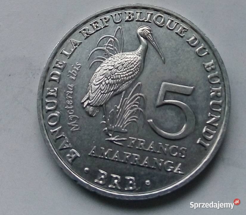 BURUNDI5 FRANCS2014 rPTAK mazowieckie Legionowo