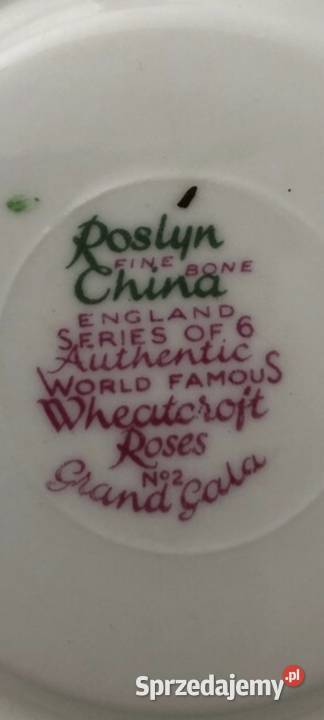 Angielska porcelana kostna ROSLYN