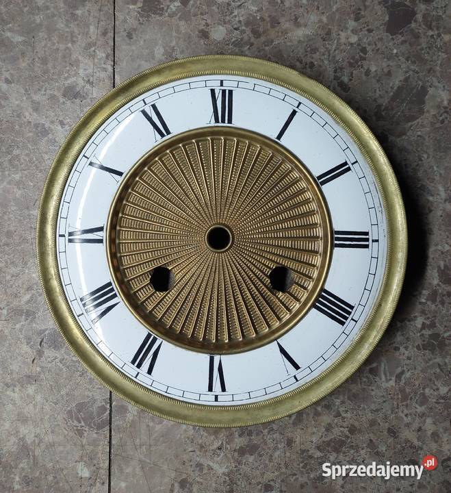 T173 Tarcza starego zegara ściennego 145 4930 Antyki Antyki Tczew