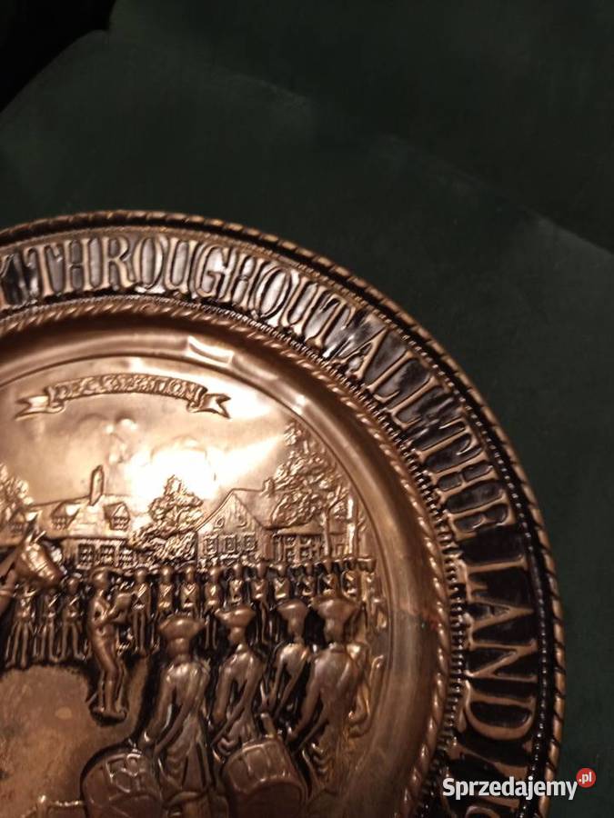 Deklaracja Niepodległośći z 1776r na miedzianym Warszawa