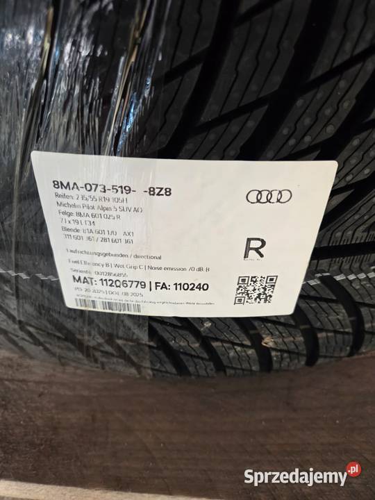 Komplet kół zimowych Audi z oponami Michelin Wolin