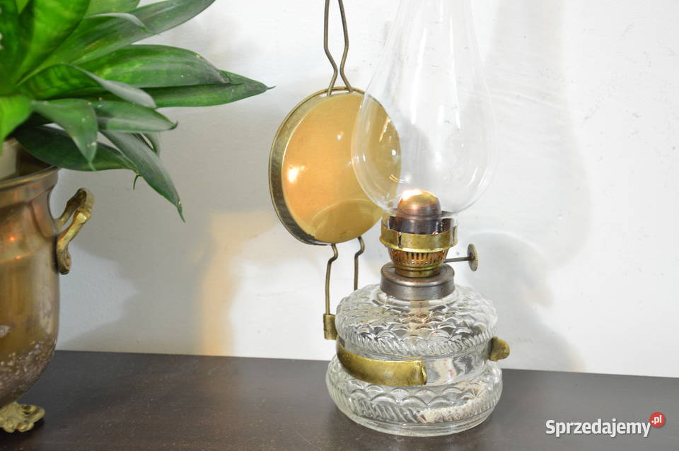 lampa naftowa wisząca stojąca z lusterkiem Jastrzębie-Zdrój