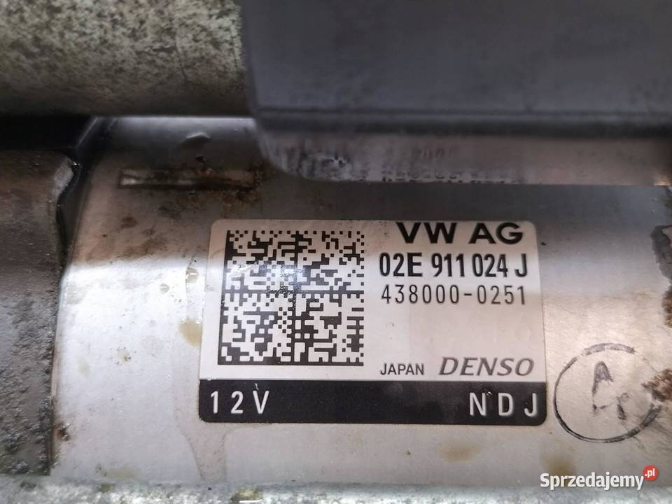 ROZRUSZNIK 02E911024J 20 TDI VW Volkswagen Układ elektryczny, zapłon