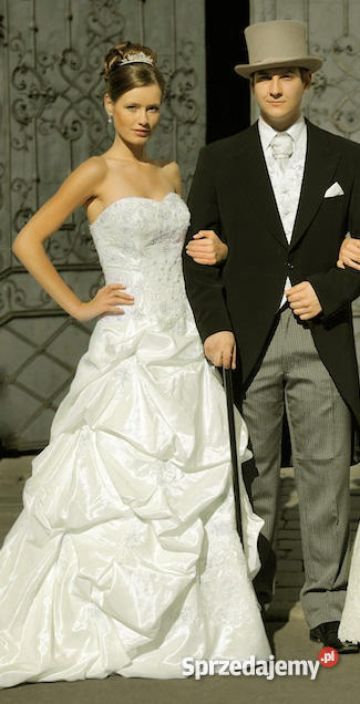 Suknia ślubna ecru 38 Verise Caprice bolerko Rozmiar 38(M) zachodniopomorskie Szczecin sprzedam