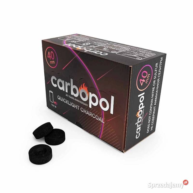 Carbopol Węgiel Samorozpalający do Fajki Wodnej Pozostałe Łódź