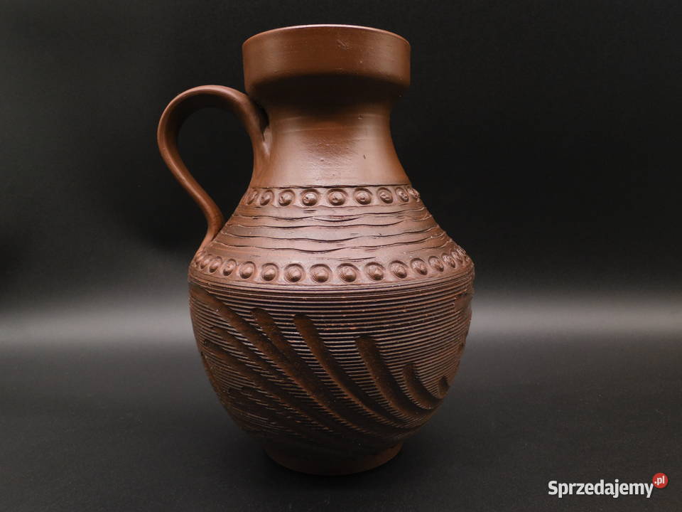 Staryceramiczny dzban z sygnaturą Porcelana i szkło Raszków