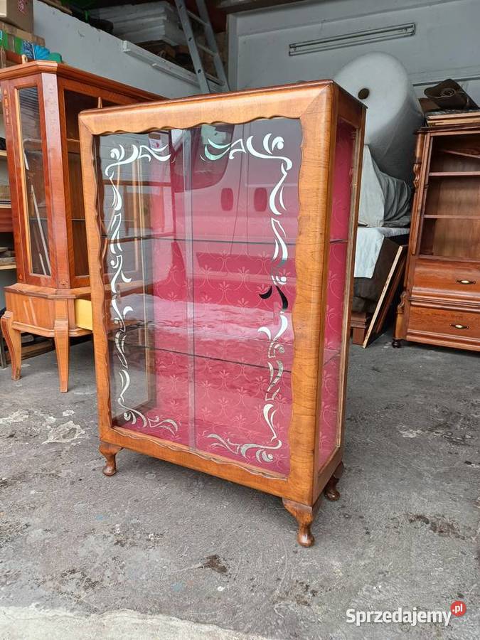 Unikatowa Serwantka Witryna w stylu Chippendale Suchorzew