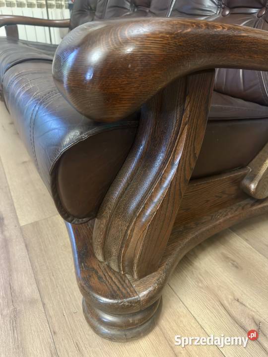 Stylowy zestaw wypoczynkowy sofa 2 fotele Radzymin