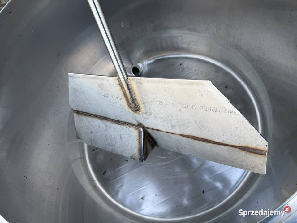 Mieszalnik do syropu cukrowego 600 l nierdzewny Pszczelarstwo wielkopolskie