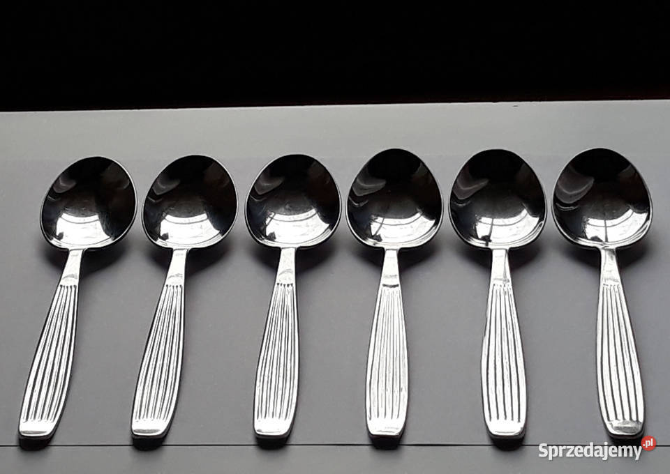 Łyżki obiadowe 4 PASECZKI PASKI Gerlach sztućce Dąbrowa Górnicza