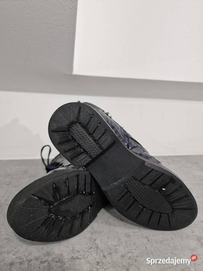 Botki skóra lakier granat 36 Venezia Żywiec