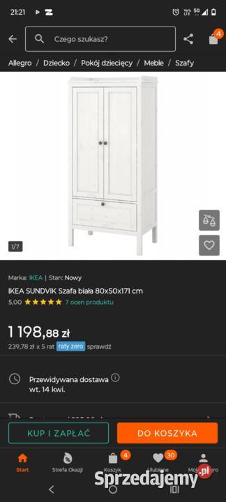 Sprzedam szafę Sochaczew sprzedam