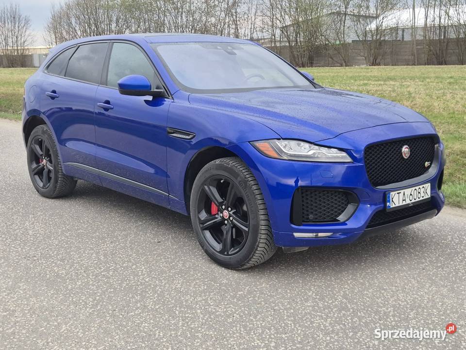 Jaguar FPACE S 30 V6 Supercharged Benzyna 381 Zarejestrowany w Polsce Niedomice sprzedam