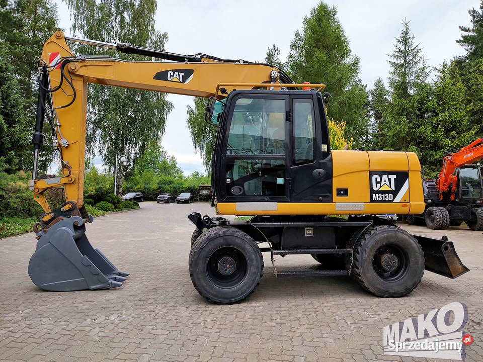 Koparka kołowa Caterpillar M313D CAT M 313 D 14t Maszyny budowlane świętokrzyskie Ostrowiec Świętokrzyski