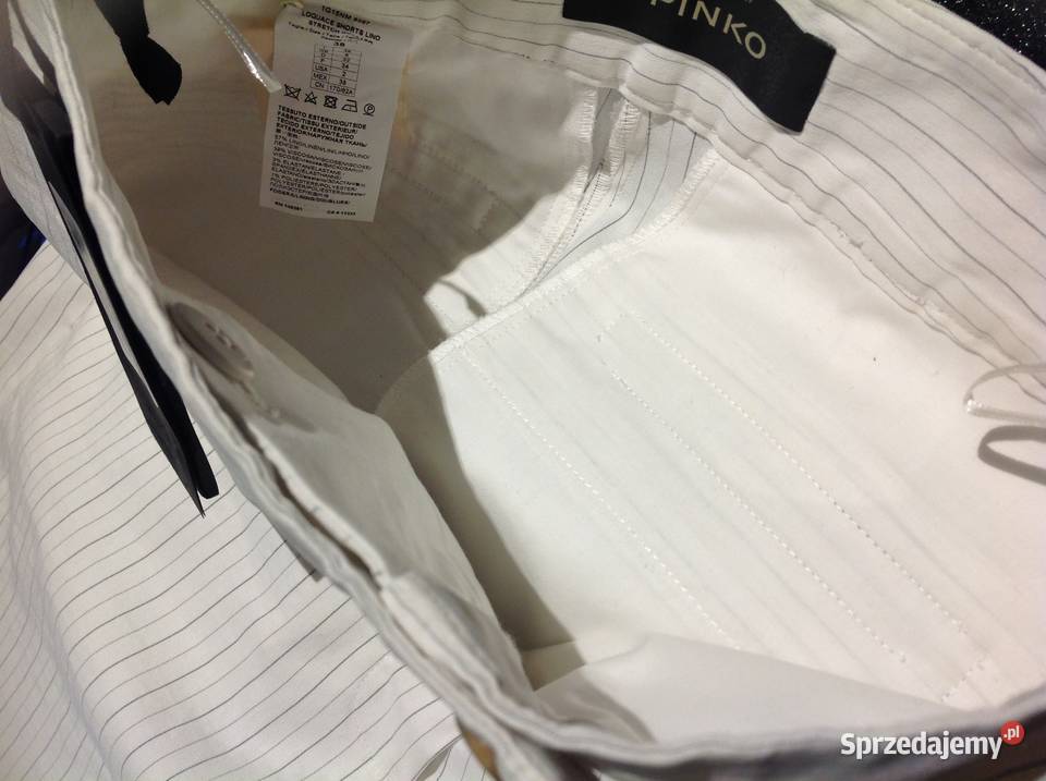 Spodenki Szorty Lniane Damskie PINKO XS NOWE